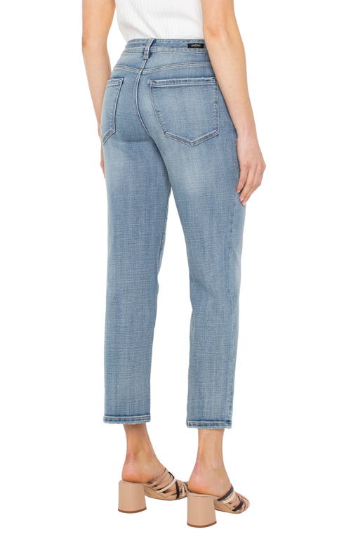 Shop Liverpool Los Angeles Kennedy Mid Rise Ankle Straight Leg Jeans In Camino Real