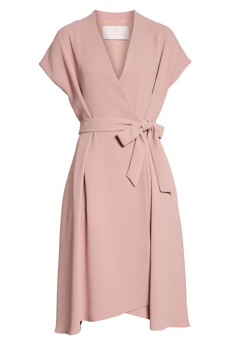 Audrey Wrap Dress (Nordstrom Exclusive), Alternate, color, MAUVE