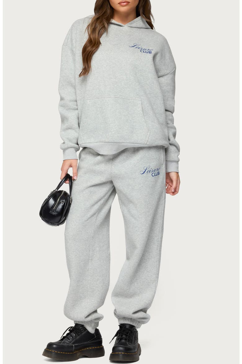 Leisure Club Hoodie, Alternate, color, GRAY-MELANGE