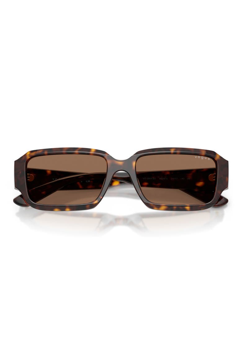 VO5693SU 54mm Rectangle Sunglasses, Alternate, color, DARK HAVANA / DARK BROWN