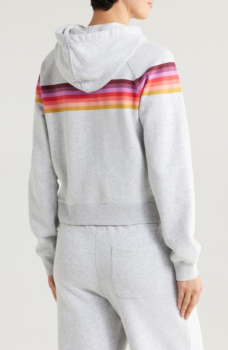 Marine Layer Anytime Stripe Detail Cotton Blend Hoodie, Alternate, color, 
