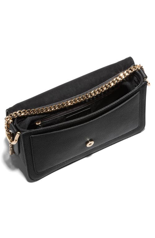 Cole Haan Daniella Leather Chain Shoulder Bag In Black
