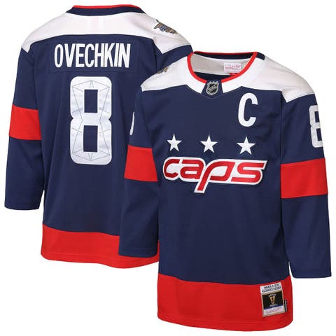 Youth Mitchell & Ness Alexander Ovechkin Navy Washington Capitals 2018 NHL Stadium Series Power Play 2.0 Player Jersey