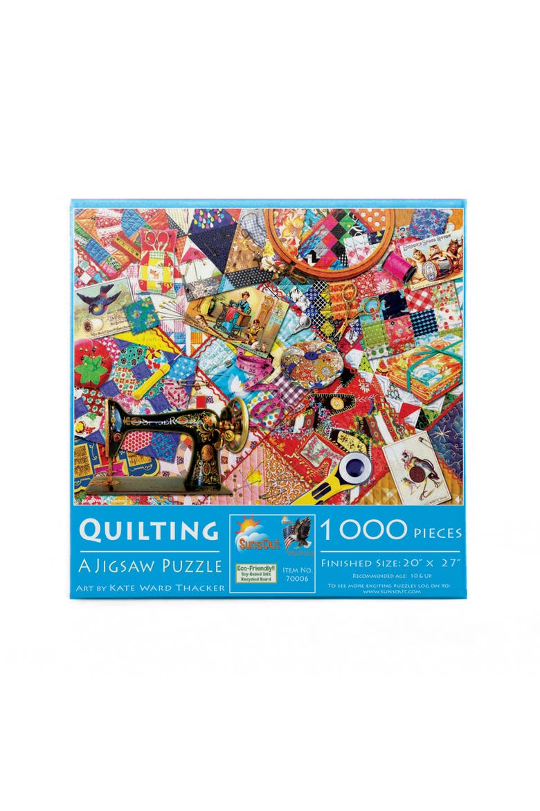 Quilting 1000 piece Jigsaw Puzzle for Adults, Alternate, color, Multicolor