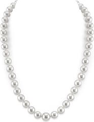 The Pearl Source 8-10mm White South Sea Pearl Necklace - Premier AAAA Quality