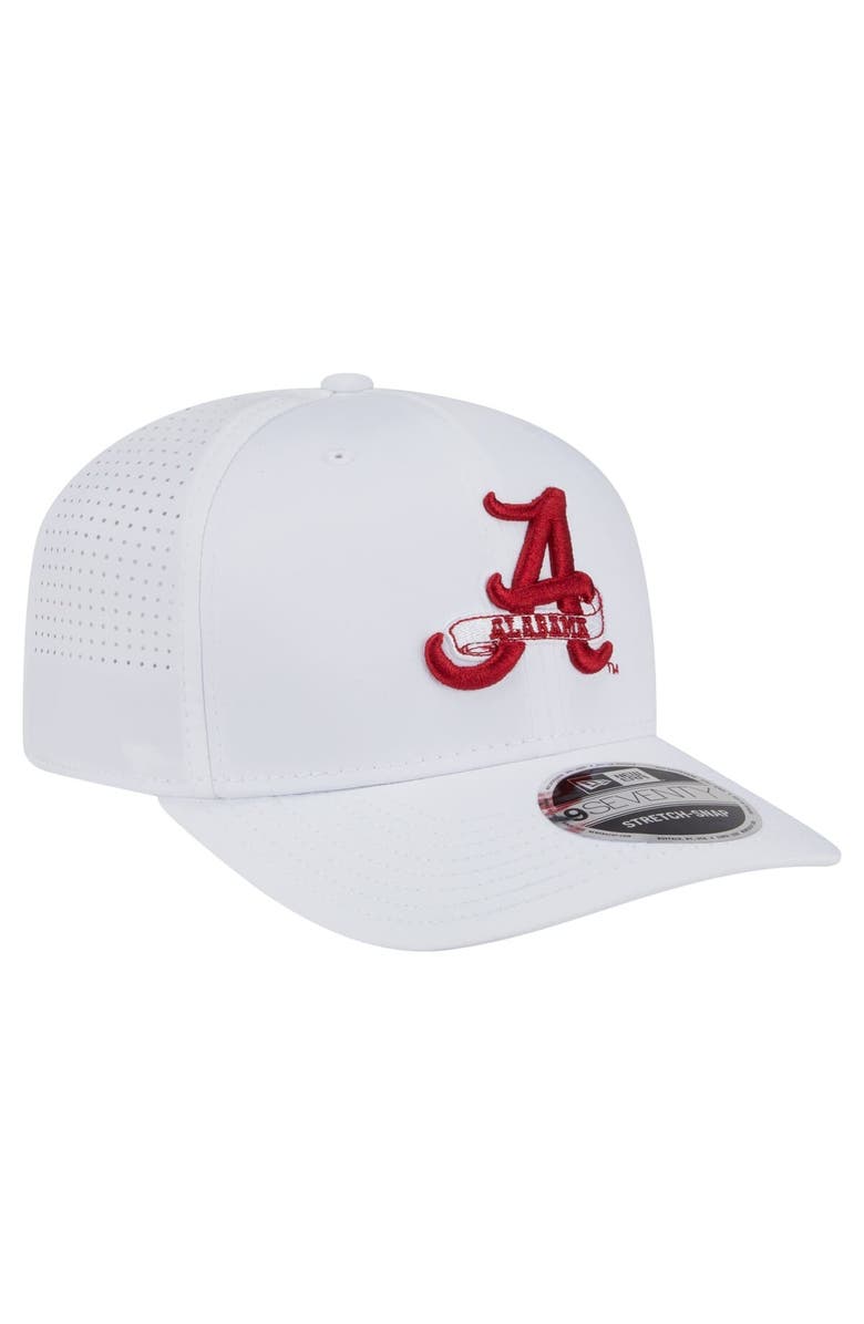 New Era Men's New Era White Alabama Crimson Tide Perform Vault 9SEVENTY Stretch-Snap Hat, Alternate, color, White