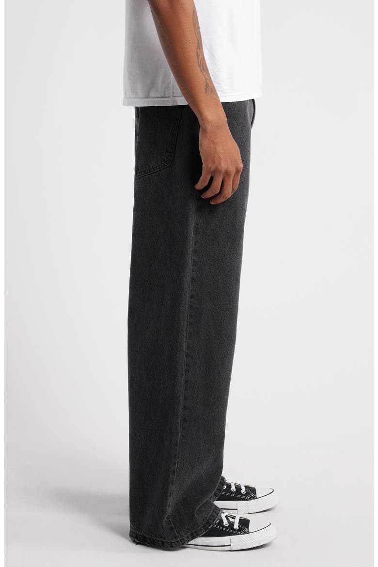 Nonstretch Baggy Jeans, Alternate, color, WASHED BLACK