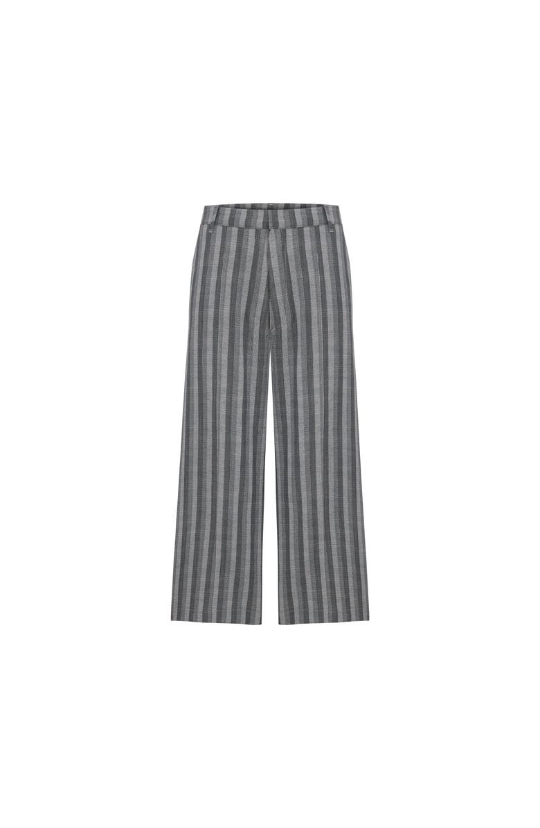 PCFG Linen & Cotton Blend Checked Woven Short, Main, color, Grey