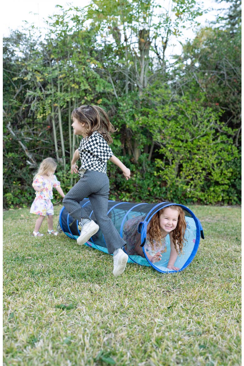Sea Buddies 6-Foot Play Tunnel, Alternate, color, BLUE