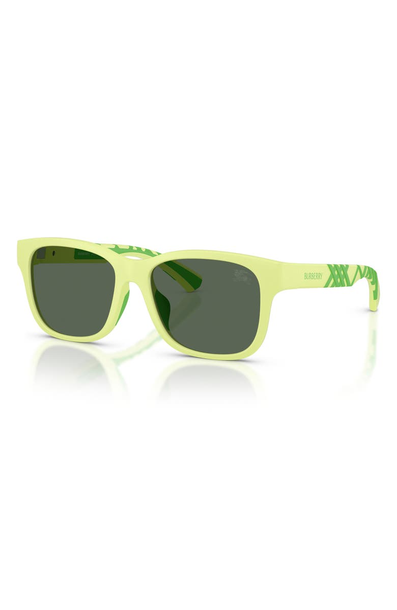 Burberry Kids' 50mm Square Sunglasses, Alternate, color, Mette Green / Dark Green