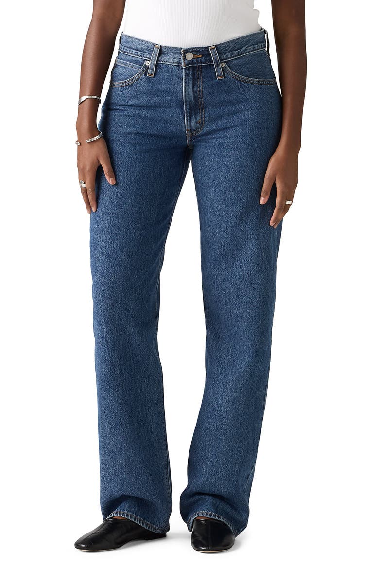 '94 Mid Rise Baggy Straight Leg Jeans, Main, color, SHADE ORDER