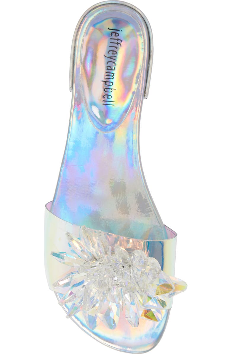 Jeffrey Campbell Snowflake Embellished Slide Sandal, Alternate, color,