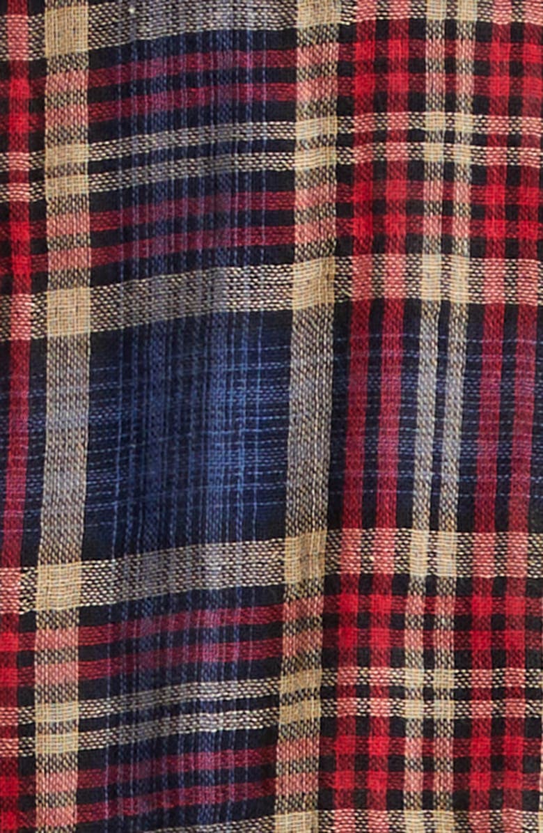 STOCKHOLM SURFBOARD CLUB Terrence Plaid Trucker Jacket, Alternate, color, Red Check