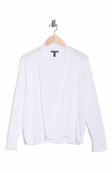 Eileen Fisher Organic Linen & Organic Cotton Open Front Cardigan
