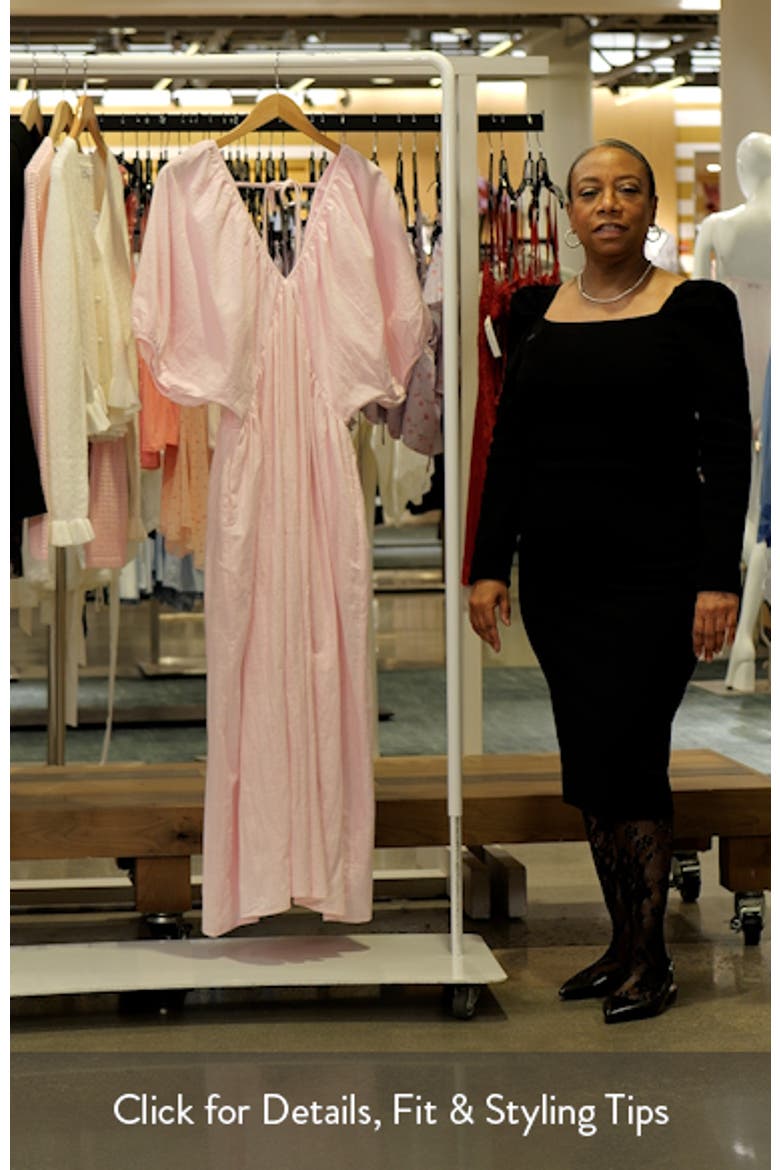 Sullivan Puff Sleeve Cotton Maxi Dress video