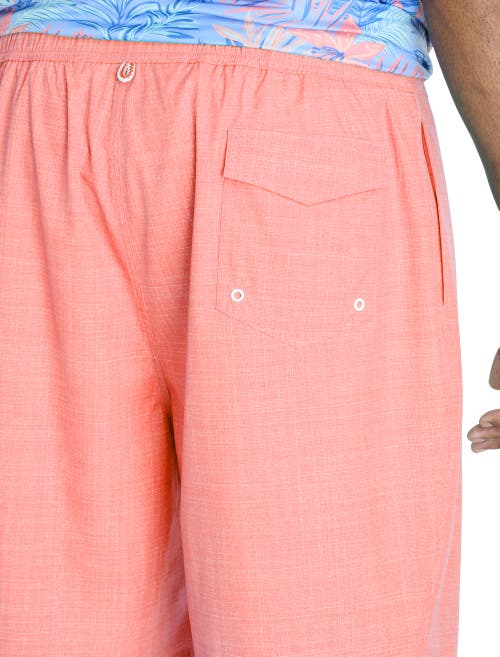Harbor Bay By Dxl Big & Tall Crosshatched Swim Trunks