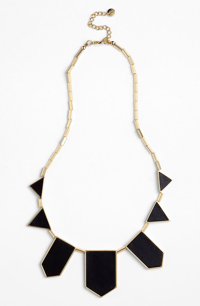 House of Harlow 1960 Leather Station Necklace, Alternate, color,