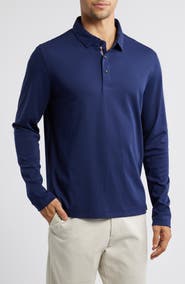 UNTUCKit Damaschino Wrinkle Free Long Sleeve Polo