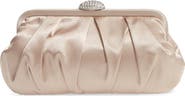Nina Concord Pleated Satin Frame Clutch