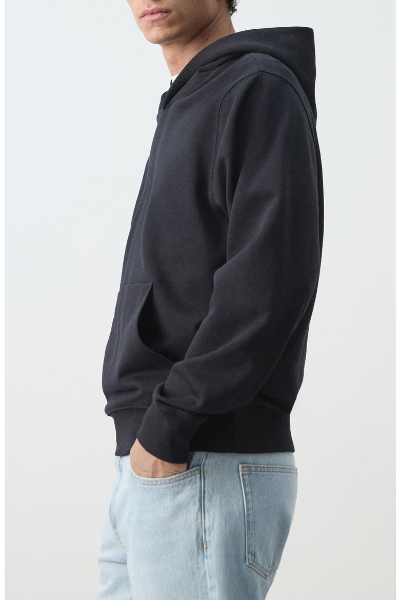 Regular Fit Cotton Fleece Hoodie, Alternate, color, NAVY