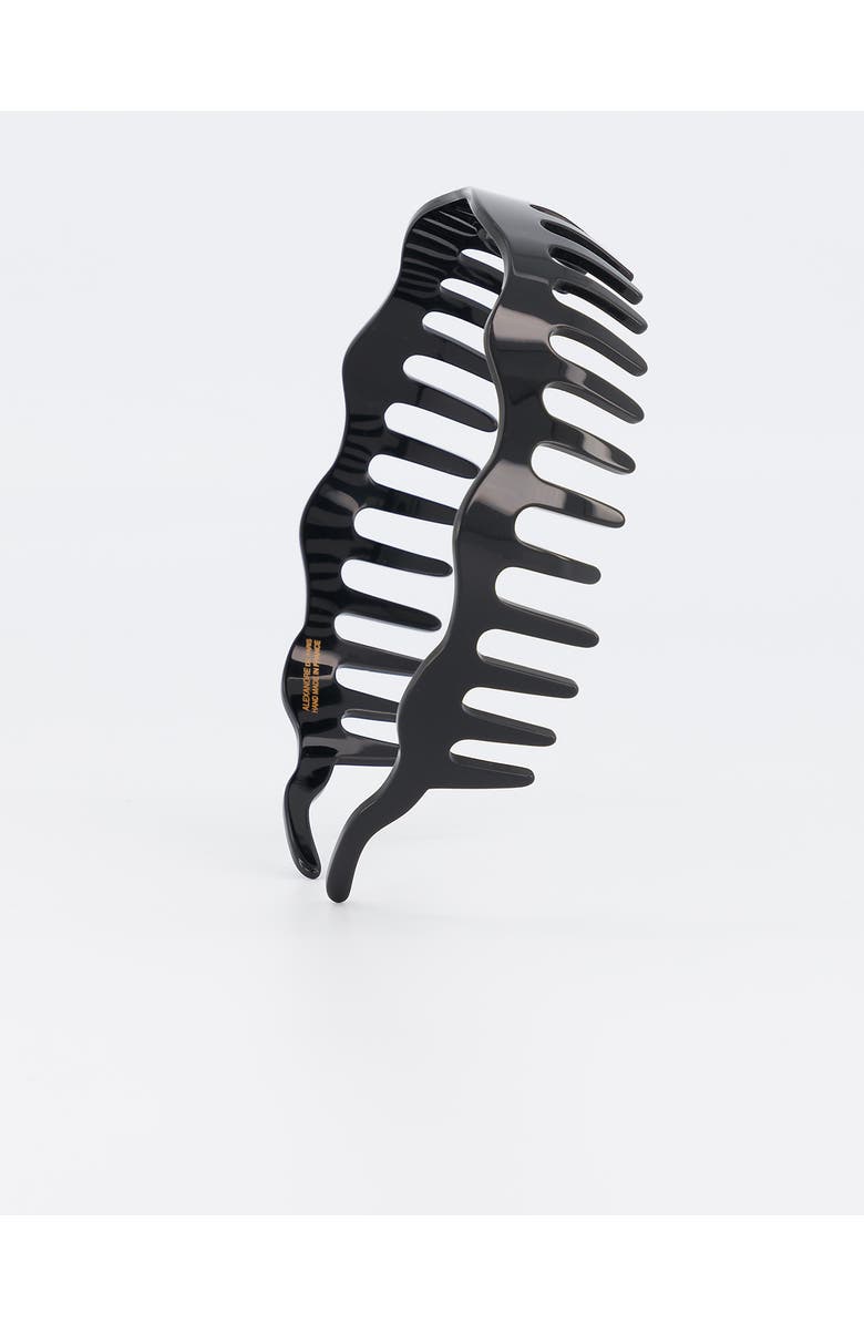 Alexandre de Paris Miromesnil Comb Acetate Headband, Main, color, Black