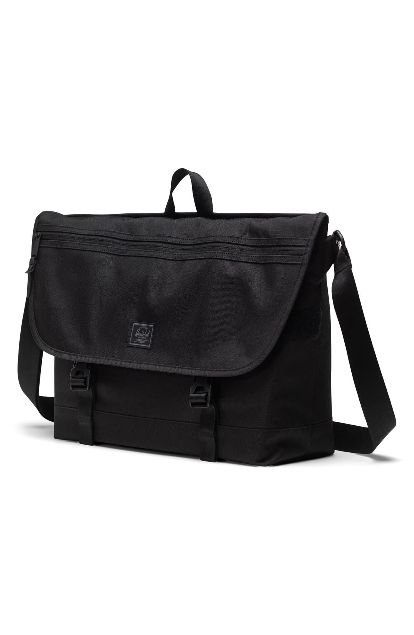 Herschel Supply Co. Cove Messenger Bag, Alternate, color, Tonal Black