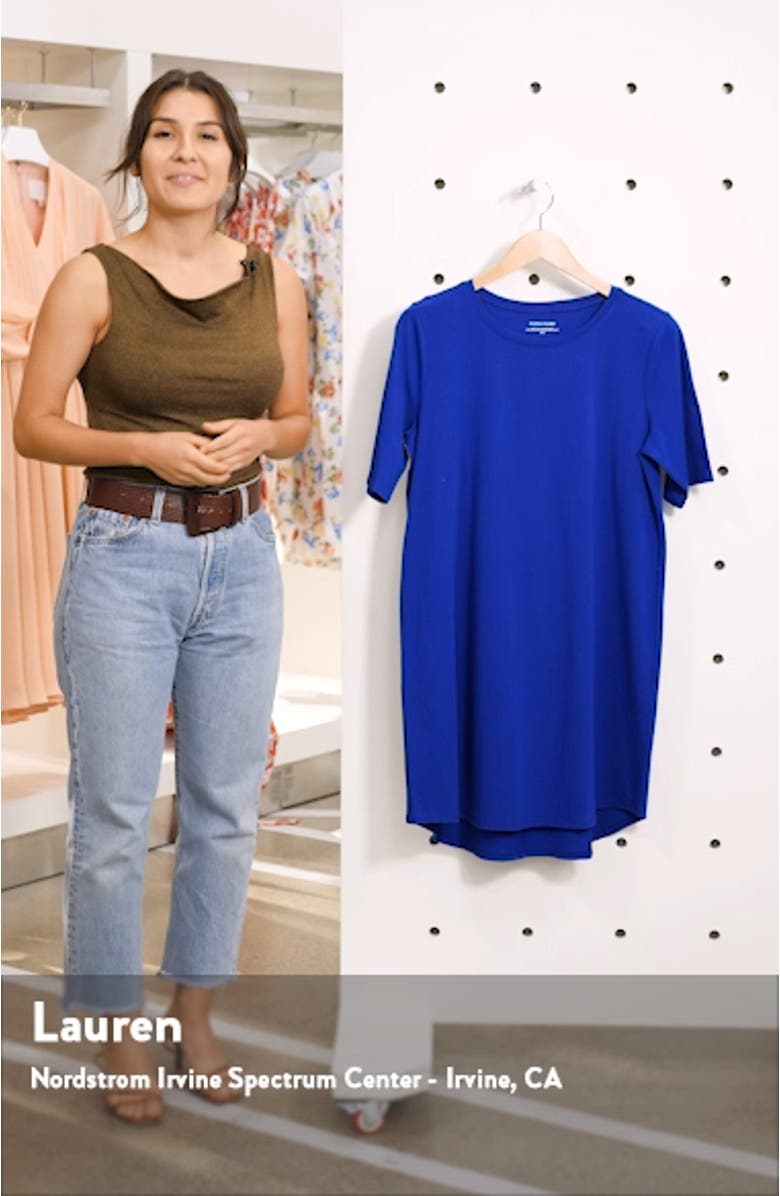 Stretch Organic Cotton T-Shirt Dress, sales video thumbnail