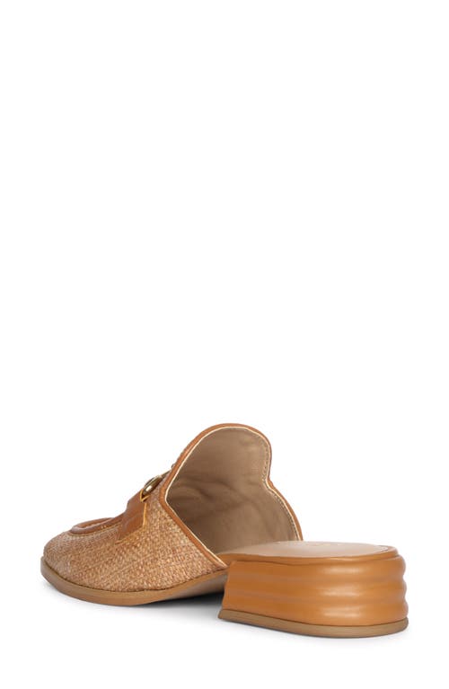 Saint G Women's Gold Izaara - Heeled Mule - Tan In Tan