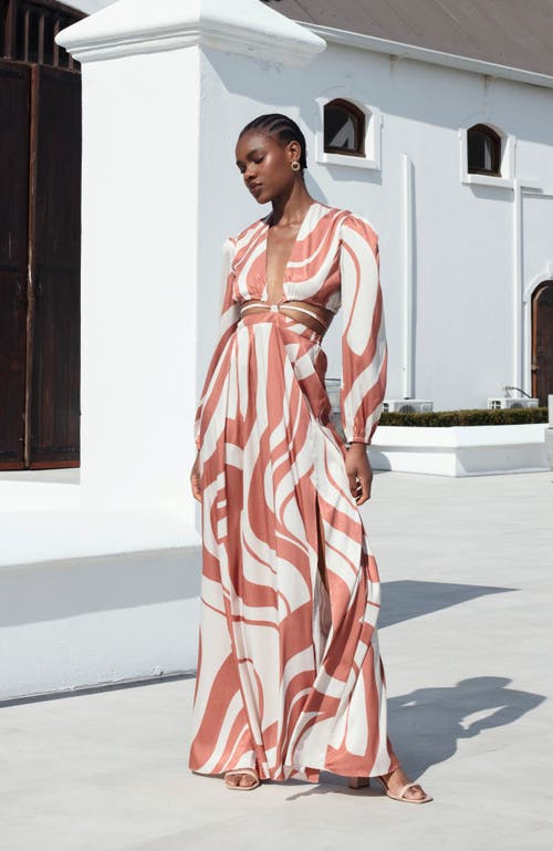 Diarrablu Amal Dress In Luze Rust