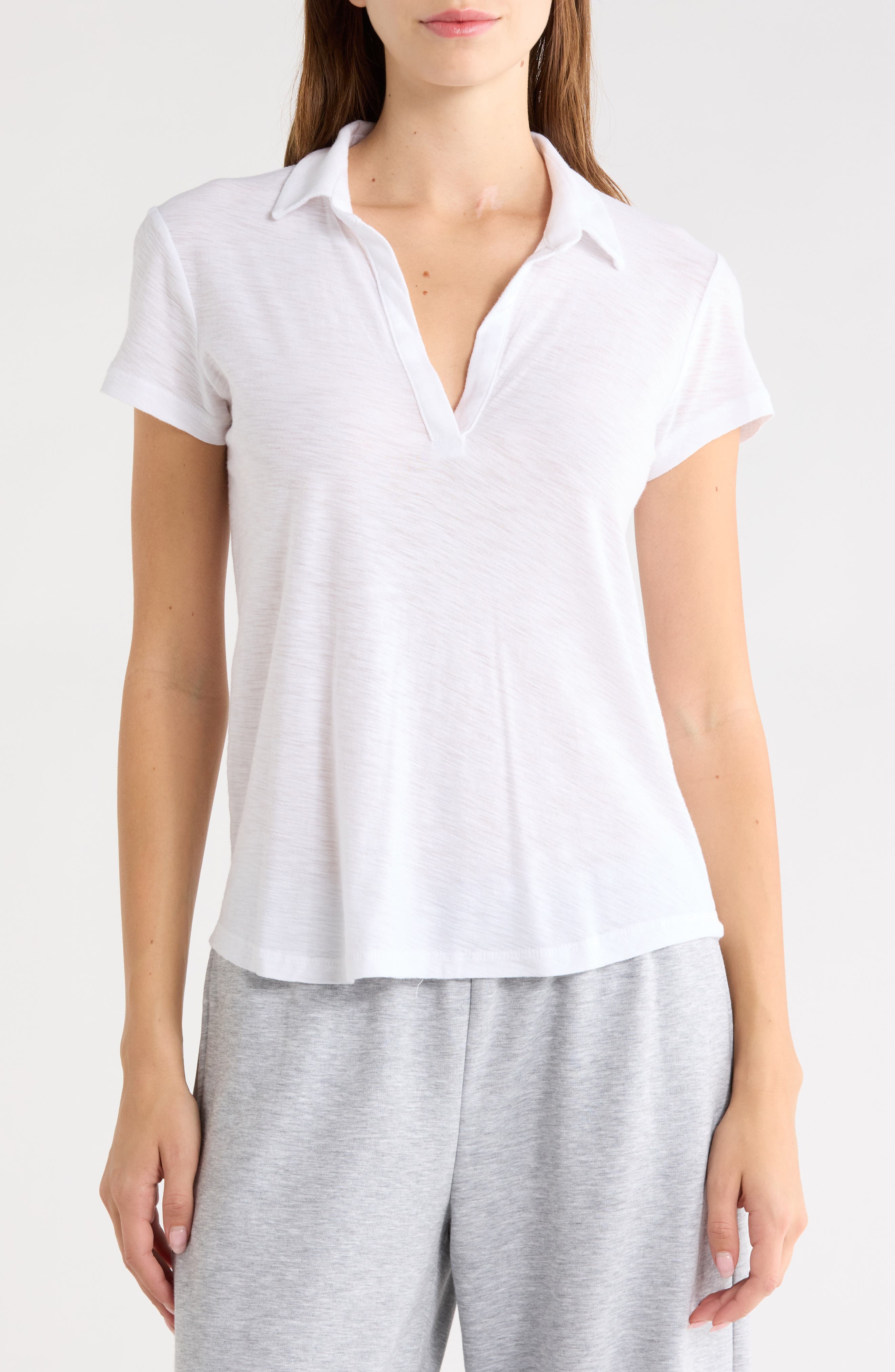 Curved Hem Polo
