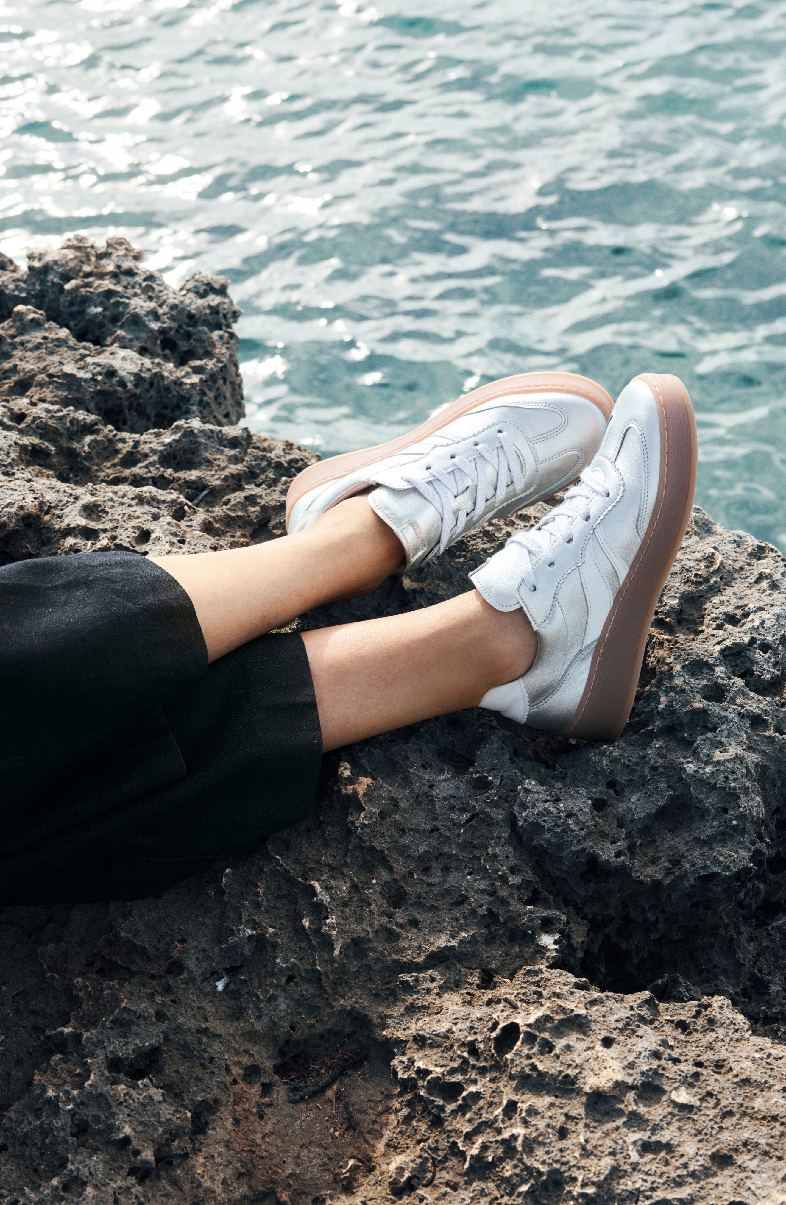 Gabor 66.435 Sneaker, Alternate, color, Silver