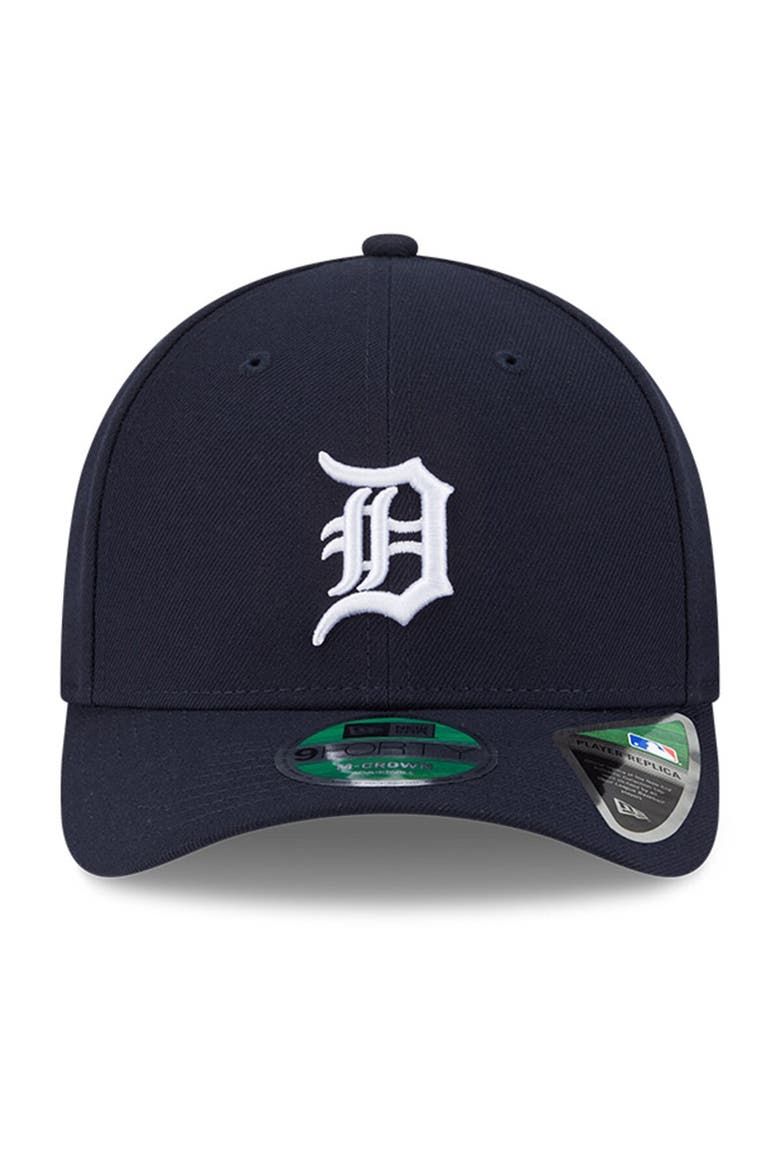 Men's New Era  Navy Detroit Tigers Player Replica 9FORTY Adjustable Hat, Alternate, color, Navy