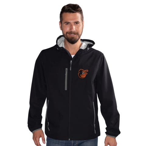 Men's G-III Sports by Carl Banks  Black Baltimore Orioles Double Play Hooded Lightweight Full-Zip Jacket