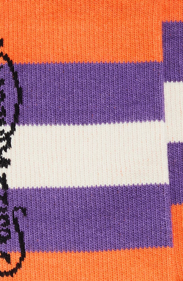 Socksss x Wary Meyers Stripe Organic Cotton Blend Socks, Alternate, color, Purple