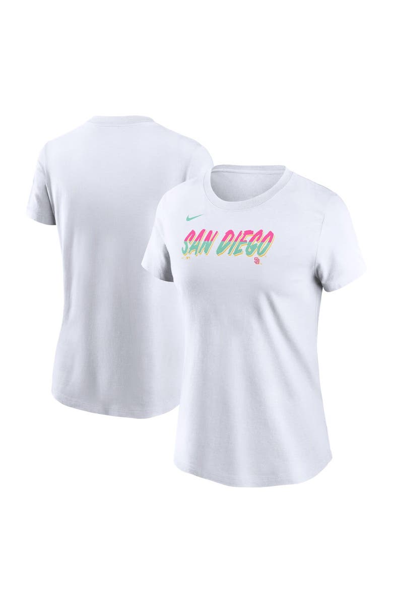 Nike Women's Nike White San Diego Padres City Connect Wordmark T-Shirt, Main, color, White