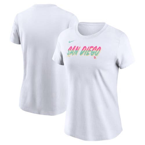 Nike White San Diego Padres City Connect Wordmark T-shirt