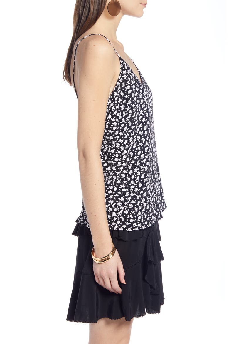 Low Back Camisole (Nordstrom Exclusive), Alternate, color, SN BLACK VINTAGE FLORAL