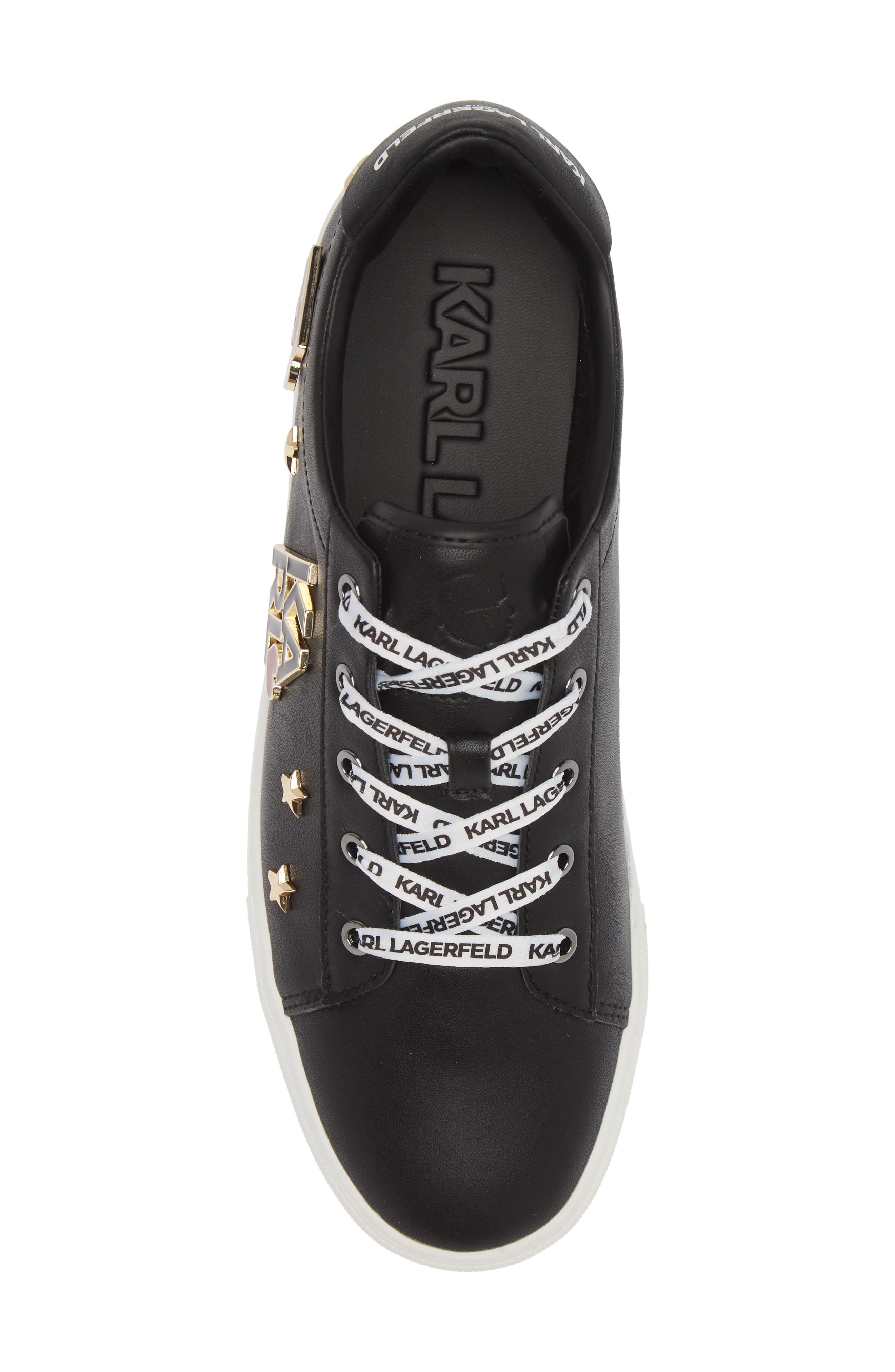 KARL LAGERFELD PARIS Cammy Sneaker, Alternate, color, Black