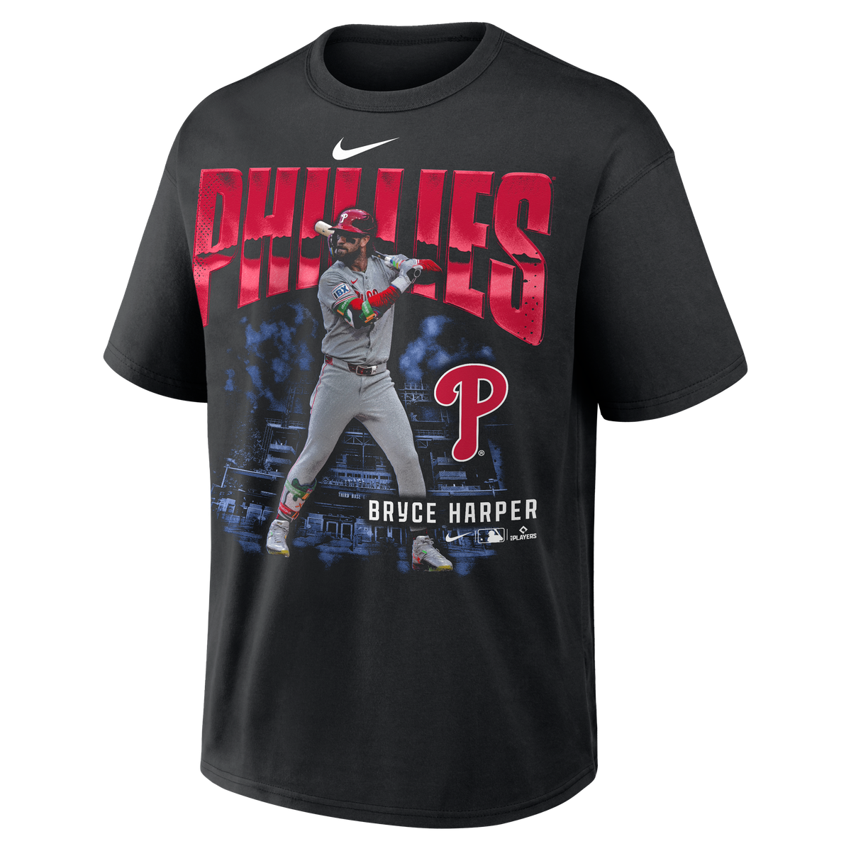 Nike Men's Nike Bryce Harper Black Philadelphia Phillies Enlarged ...