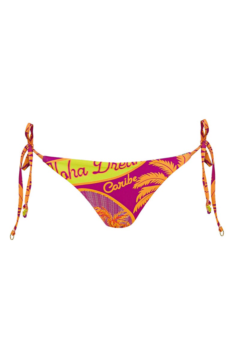 Maaji Dream Reversible Side Tie Bikini Bottoms, Alternate, color, Purple