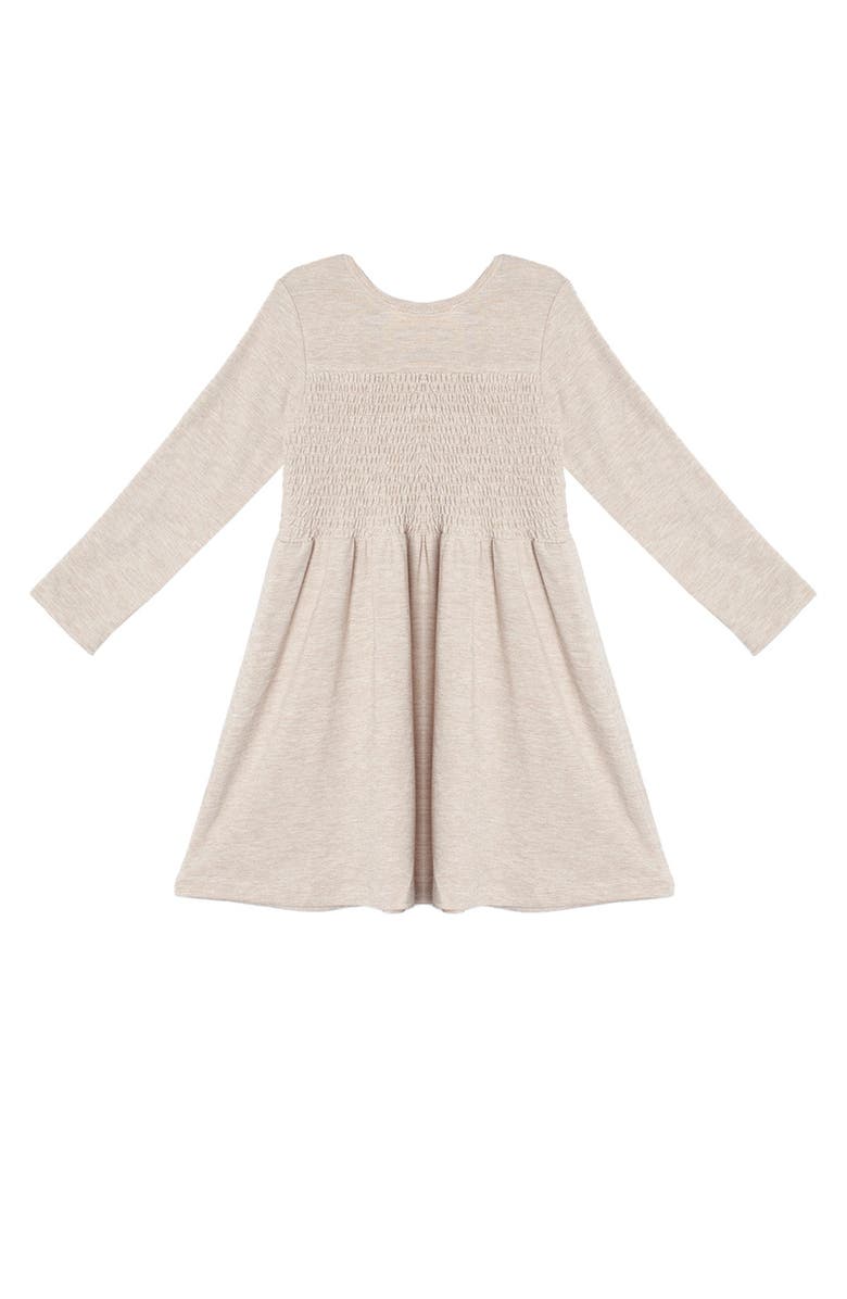 Mabel + Honey Millie Natural Waist Dress, Alternate, color, Brown