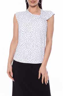 Isaac Mizrahi New York Knot Neck Sleeveless Top