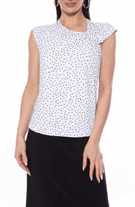 Isaac Mizrahi New York Knot Neck Sleeveless Top