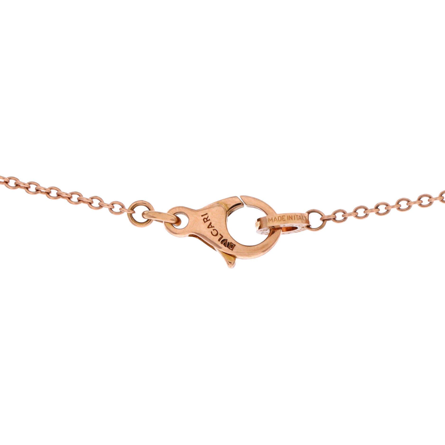 B.Zero1 Pendant Necklace 18K Rose Gold and 18K White Gold, Alternate, color, Metallic Gold