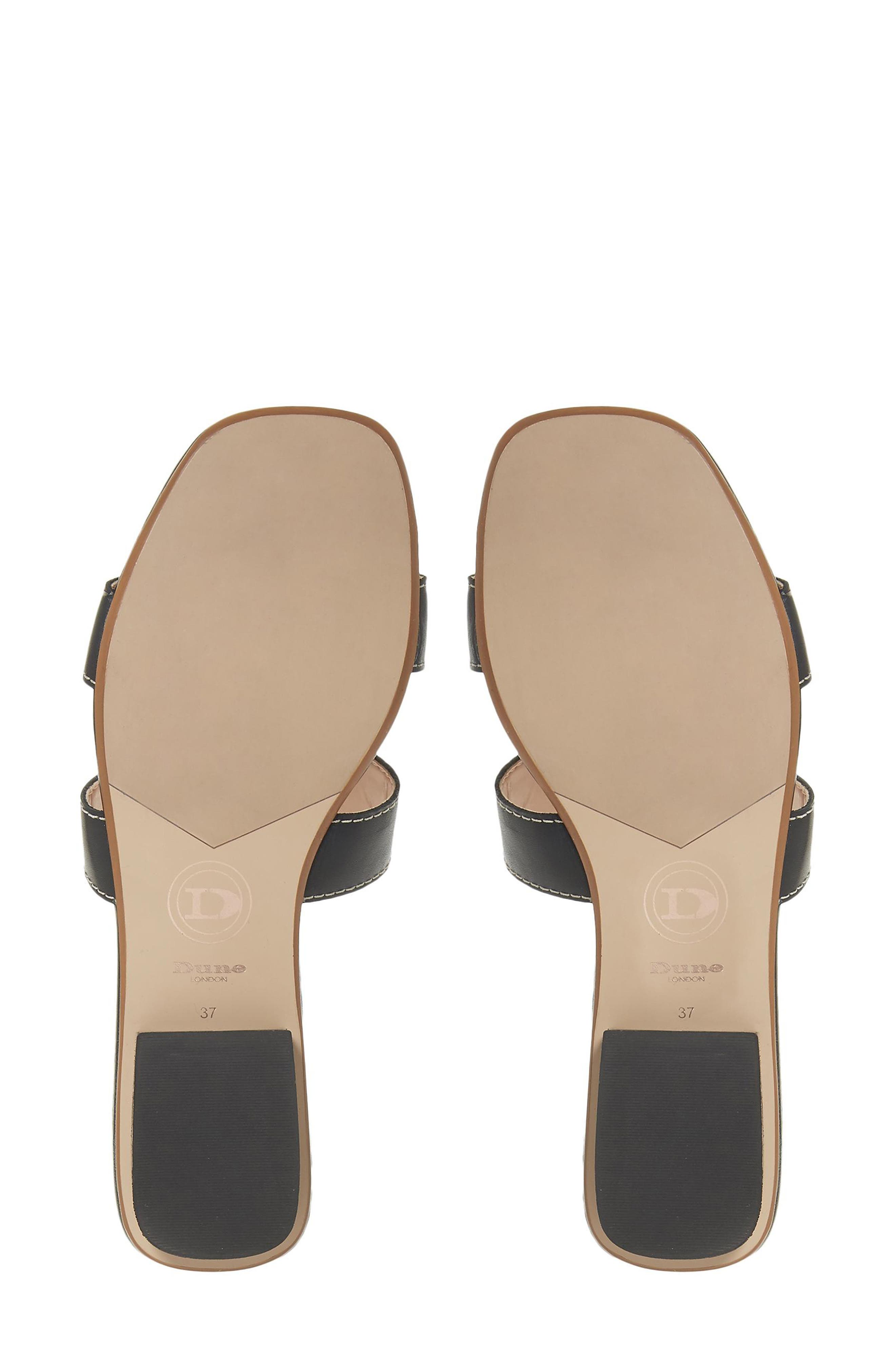 Dune London Loupe Slide Sandal, Alternate, color, Black