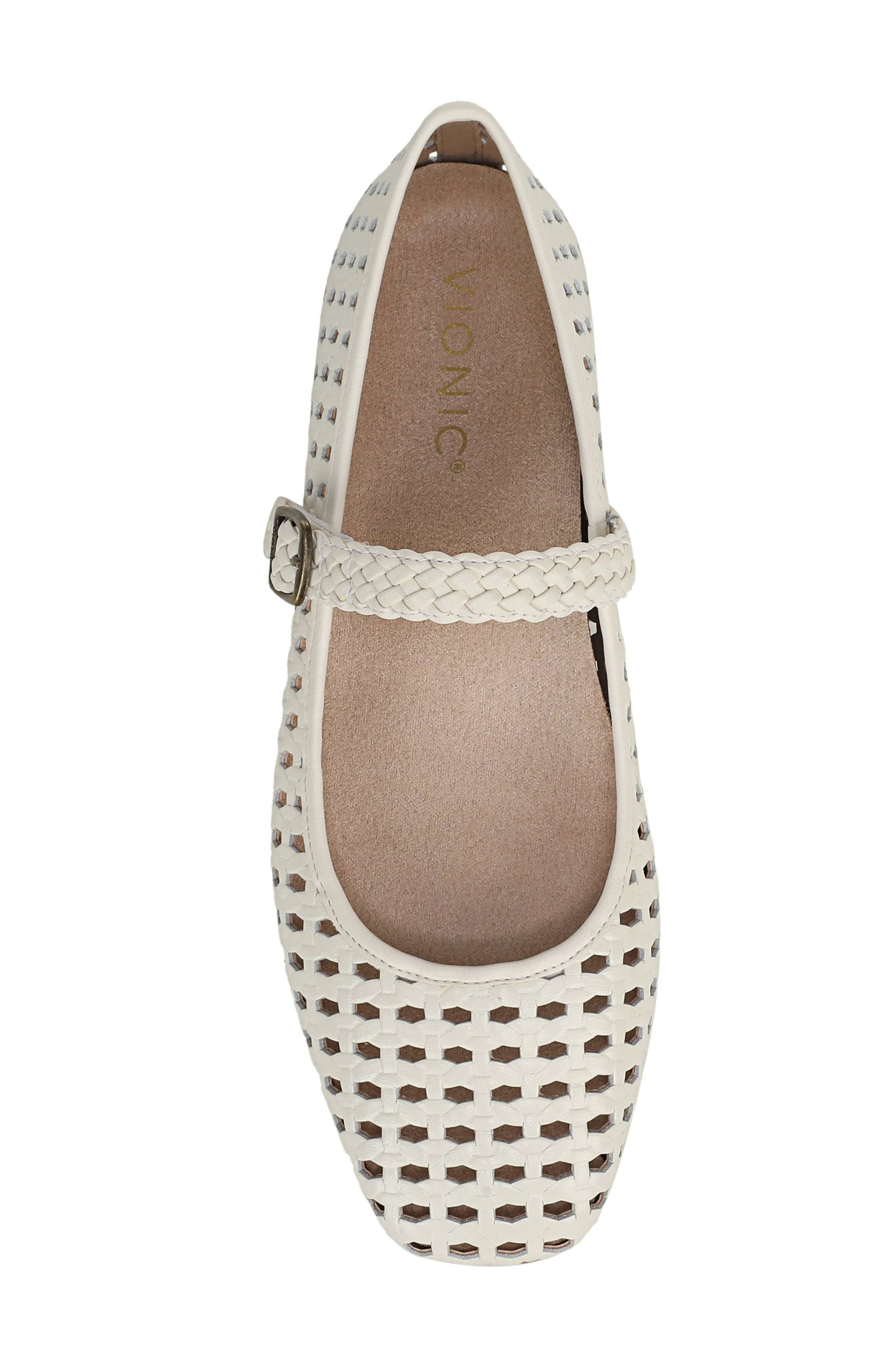Alameda Woven Mary Jane Flat, Alternate, color, IVORY