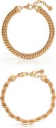 Ettika Set of 2 Twisted Bracelets