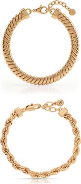 Ettika Set of 2 Twisted Bracelets