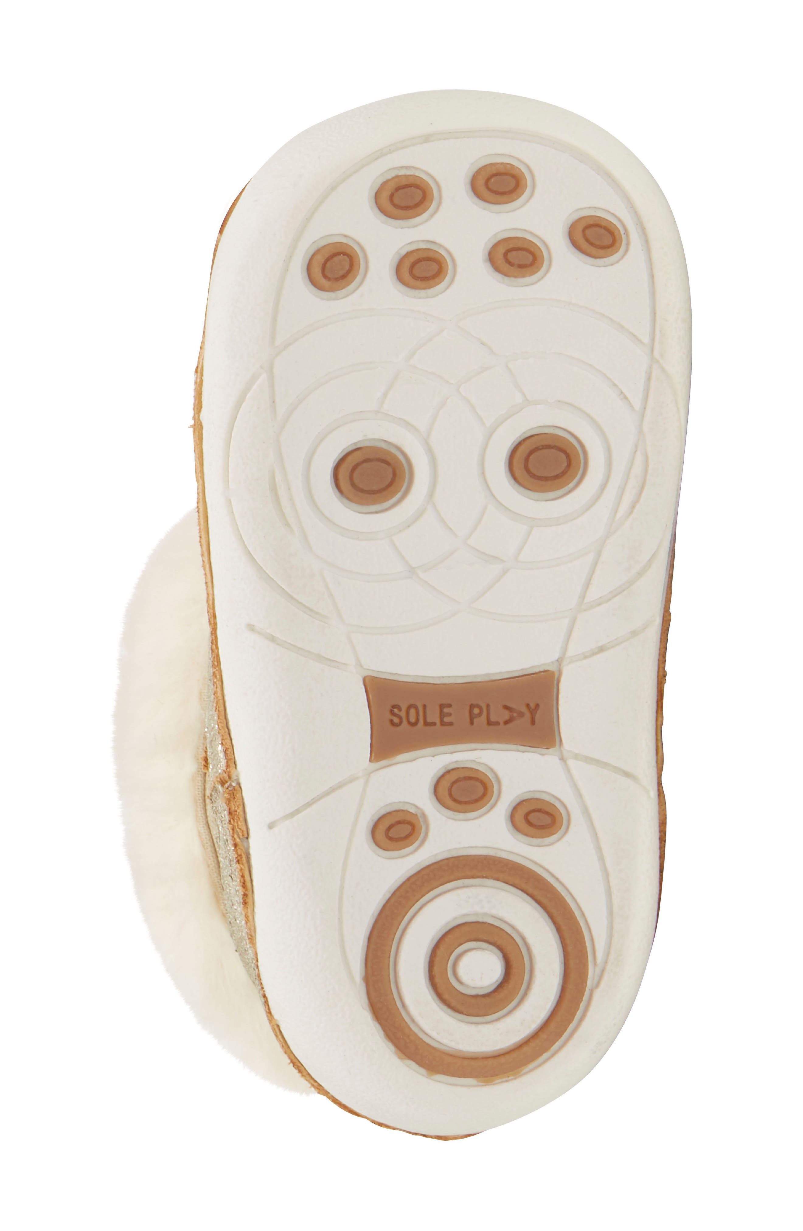 Sole Play Metallic Faux Fur Bootie, Alternate, color, 