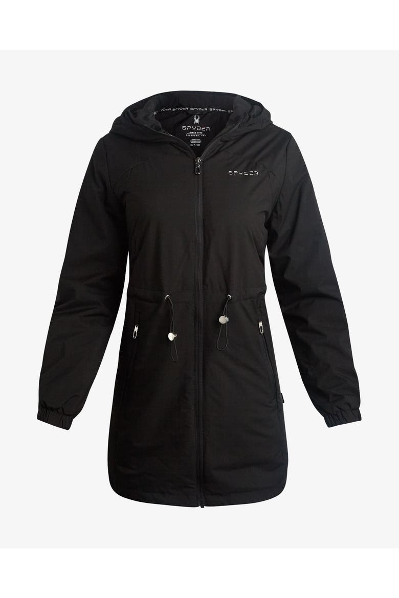 Women Long Spyder Lite Jacket, Main, color, Black